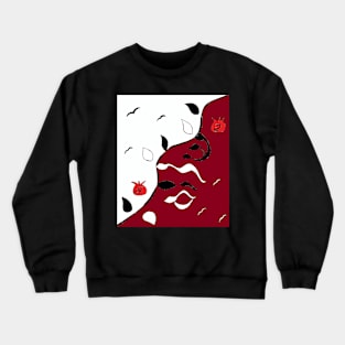 Shalom on the Vine Red and White Crewneck Sweatshirt